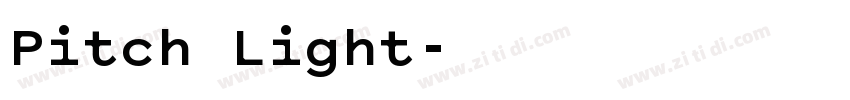 Pitch Light字体转换